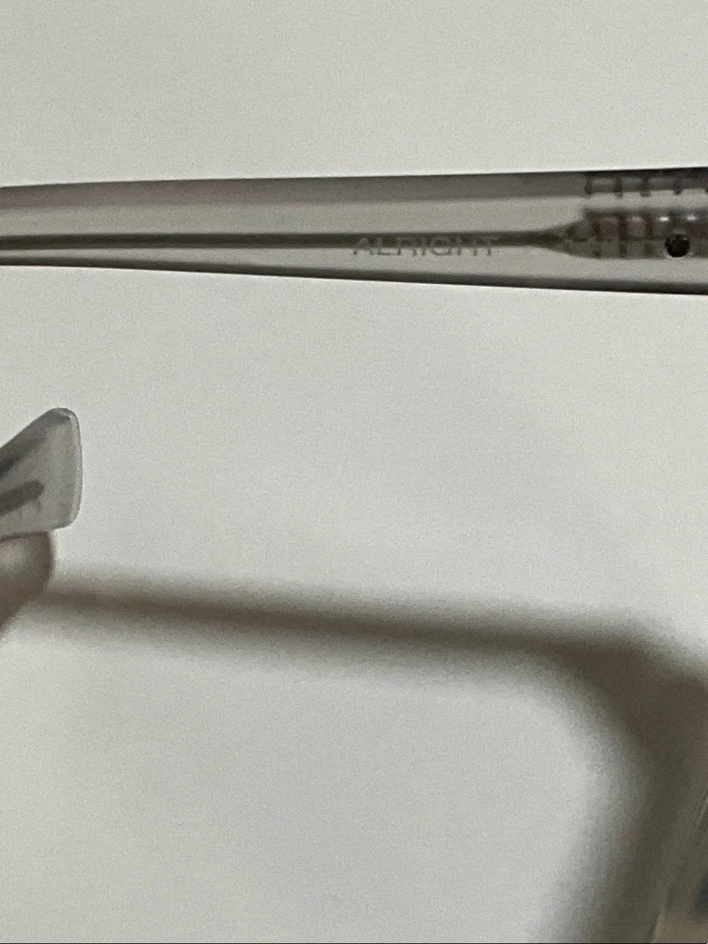 Quay Australia Alright Clear Frame Dark Gray Lens Sunglasses